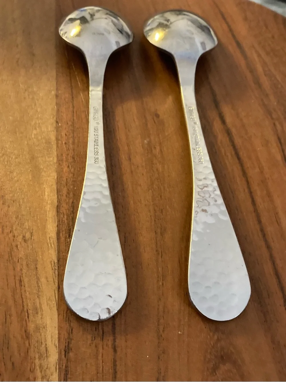 GINKGO STAINLESS Spoons Lafayette Teaspoon Set of 2